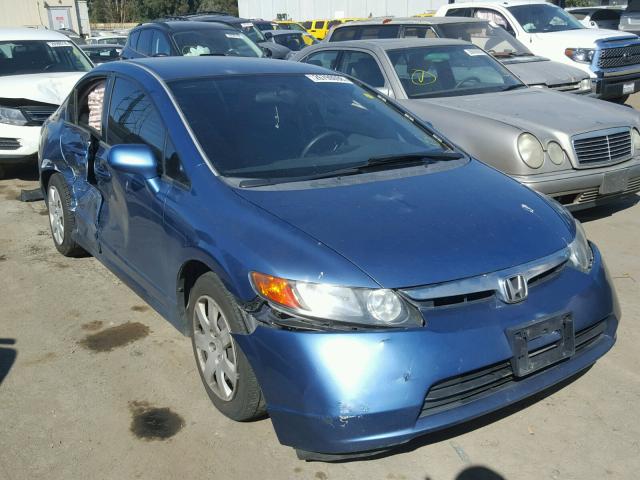 JHMFA165X6S012104 - 2006 HONDA CIVIC LX BLUE photo 1