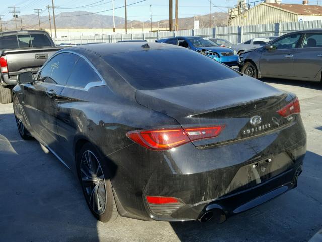 JN1CV7EK6HM110995 - 2017 INFINITI Q60 BASE BLACK photo 3