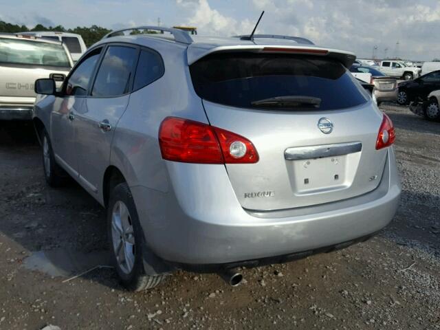 JN8AS5MT1CW264415 - 2012 NISSAN ROGUE S SILVER photo 3