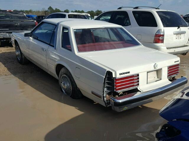 2B3BX62P0DR221578 - 1983 DODGE MIRADA WHITE photo 3