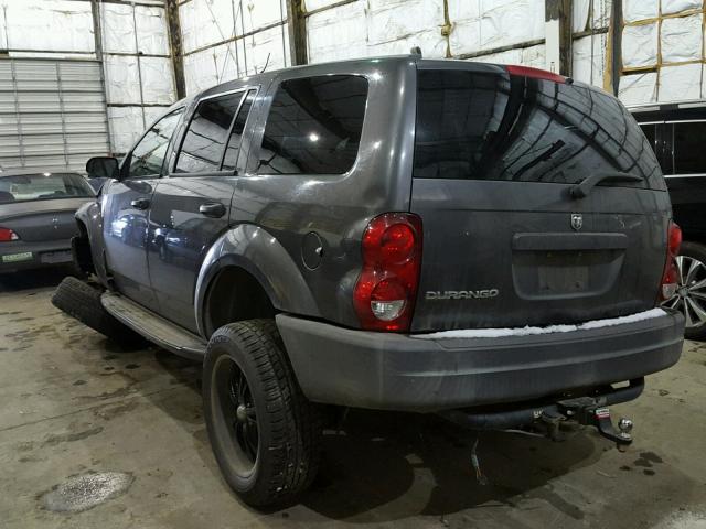 1D4HB38N14F144077 - 2004 DODGE DURANGO ST GRAY photo 3