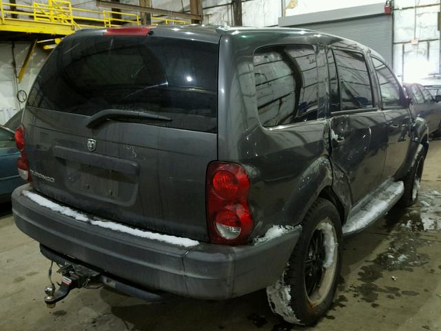 1D4HB38N14F144077 - 2004 DODGE DURANGO ST GRAY photo 4