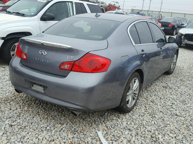 JN1CV6AP7CM936176 - 2012 INFINITI G37 BASE CHARCOAL photo 4