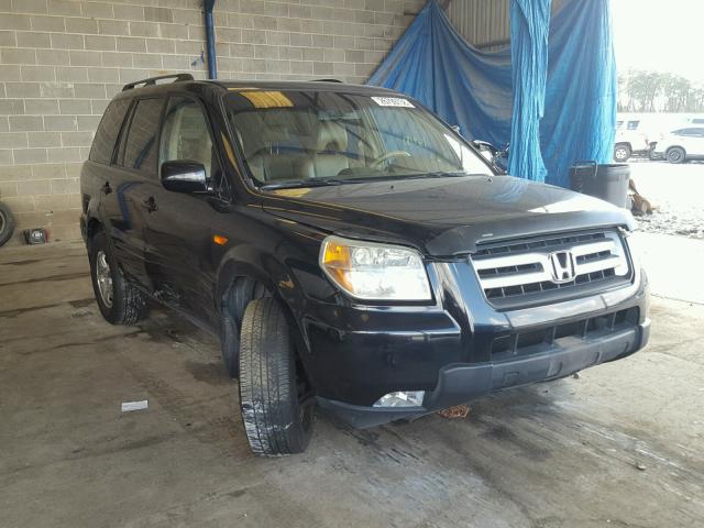 5FNYF28586B013683 - 2006 HONDA PILOT EX BLACK photo 1