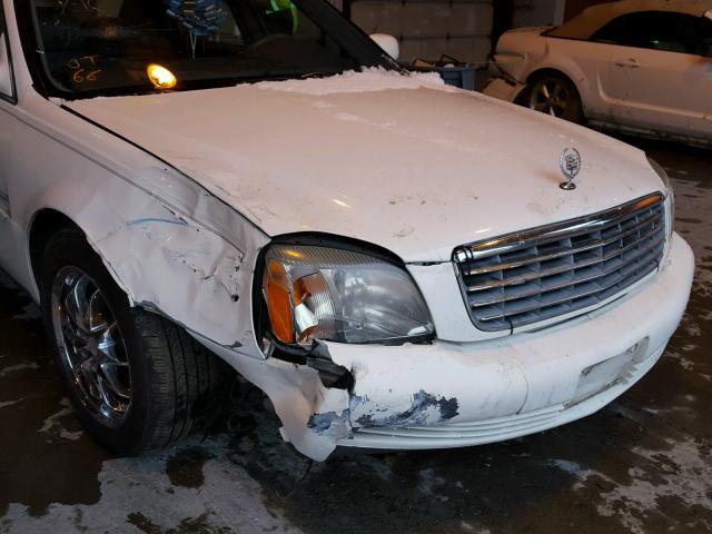 1G6KD54Y0YU304060 - 2000 CADILLAC DEVILLE WHITE photo 9