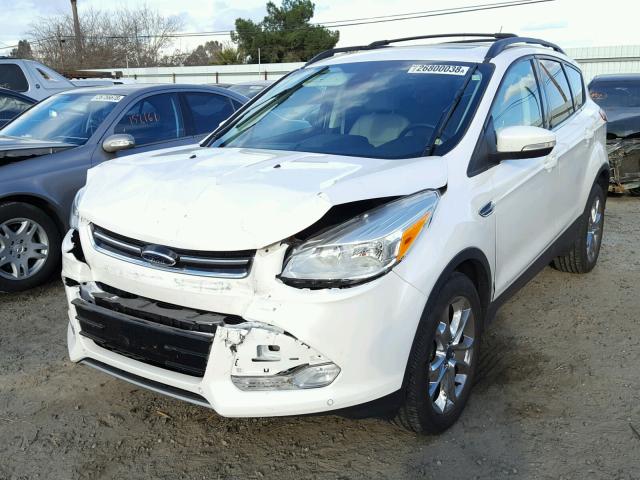 1FMCU9H97DUD24291 - 2013 FORD ESCAPE SEL WHITE photo 2