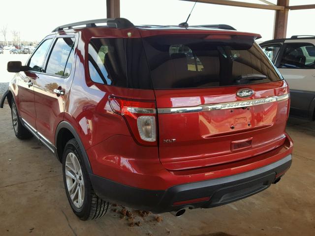 1FMHK7D83CGA75577 - 2012 FORD EXPLORER X MAROON photo 3