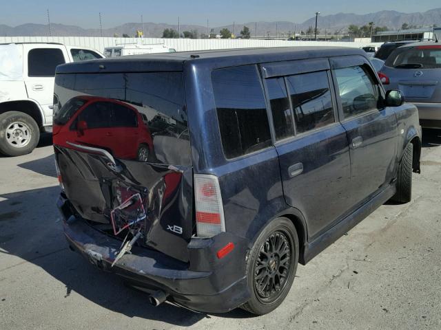 JTLKT324164097913 - 2006 TOYOTA SCION XB BLUE photo 4