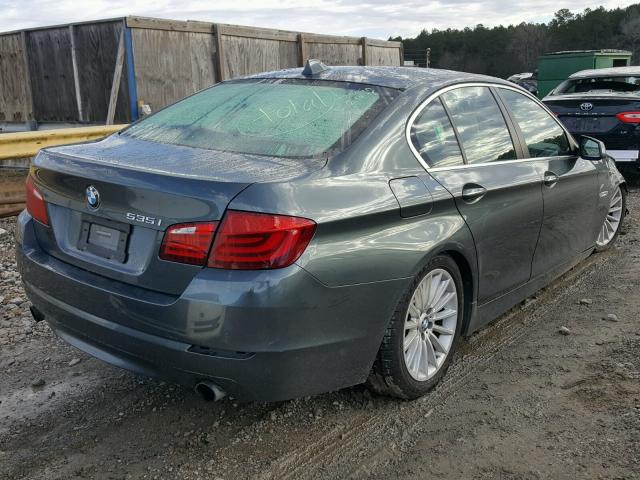 WBAFR7C55BC607333 - 2011 BMW 535 I GREEN photo 4