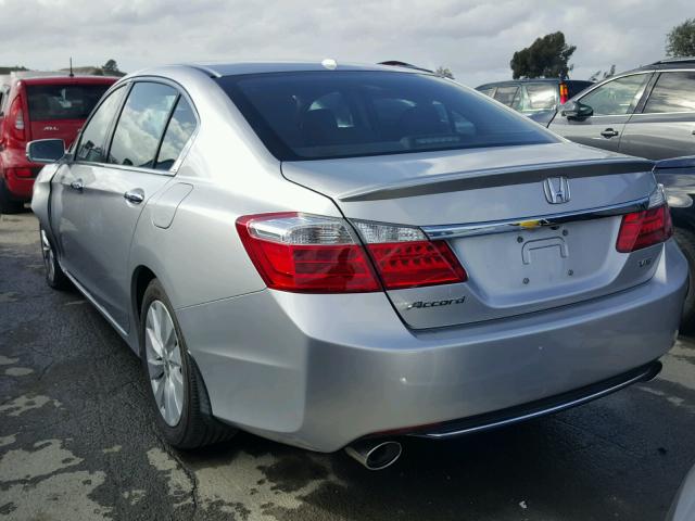 1HGCR3F82EA001025 - 2014 HONDA ACCORD EXL SILVER photo 3