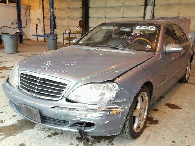WDBNG70J84A402866 - 2004 MERCEDES-BENZ S 430 GRAY photo 2