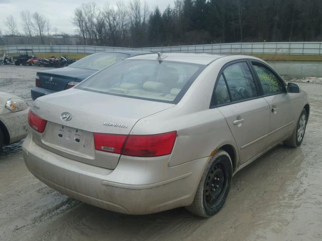 5NPET46C99H485695 - 2009 HYUNDAI SONATA GLS GOLD photo 4