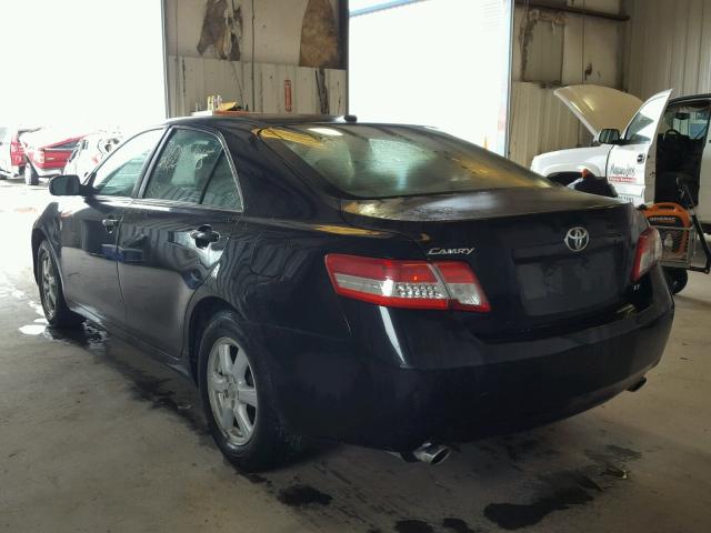 JTNBK3EK4A3047140 - 2010 TOYOTA CAMRY SE BLACK photo 3