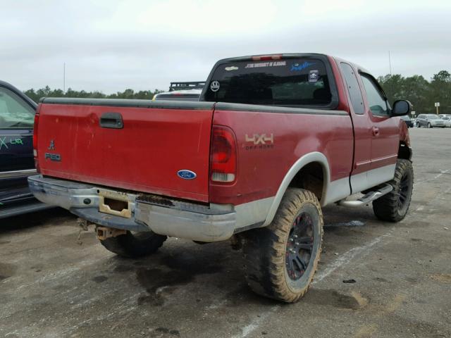 1FTRX18L13NB85254 - 2003 FORD F150 RED photo 4