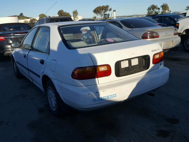 JHMEG8659NS009809 - 1992 HONDA CIVIC LX WHITE photo 3