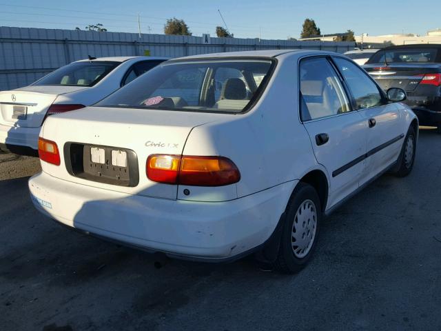 JHMEG8659NS009809 - 1992 HONDA CIVIC LX WHITE photo 4