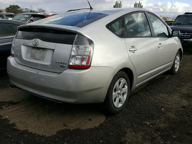 JTDKB20U140098558 - 2004 TOYOTA PRIUS SILVER photo 4