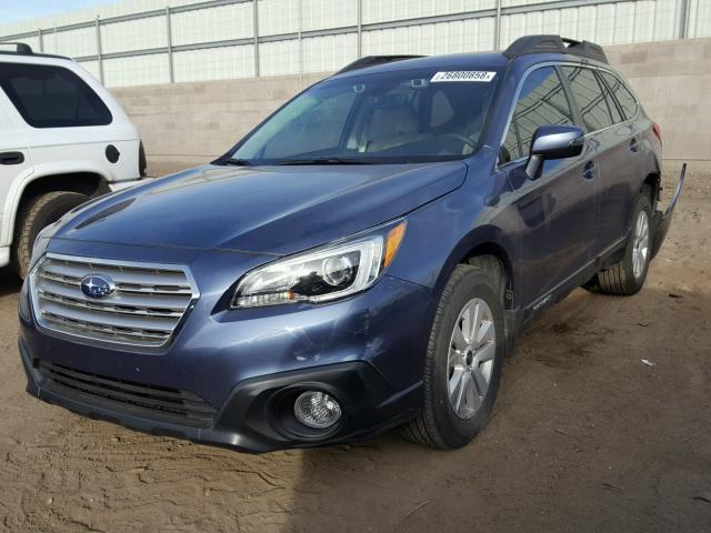 4S4BSAHC8H3293241 - 2017 SUBARU OUTBACK 2. BLUE photo 2