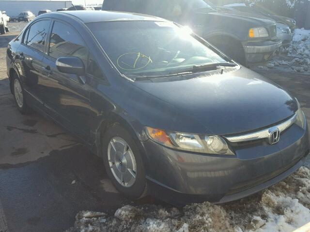 JHMFA362X7S024174 - 2007 HONDA CIVIC HYBR GRAY photo 1