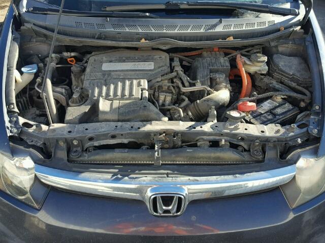 JHMFA362X7S024174 - 2007 HONDA CIVIC HYBR GRAY photo 7