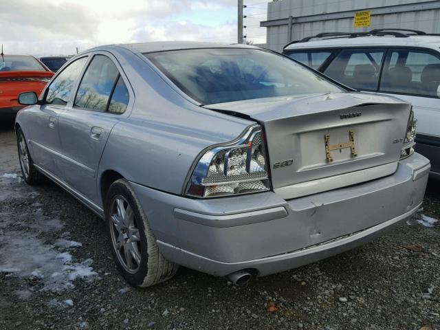 YV1RS592162534652 - 2006 VOLVO S60 2.5T SILVER photo 3