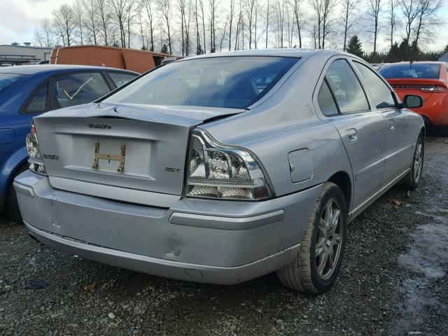 YV1RS592162534652 - 2006 VOLVO S60 2.5T SILVER photo 4
