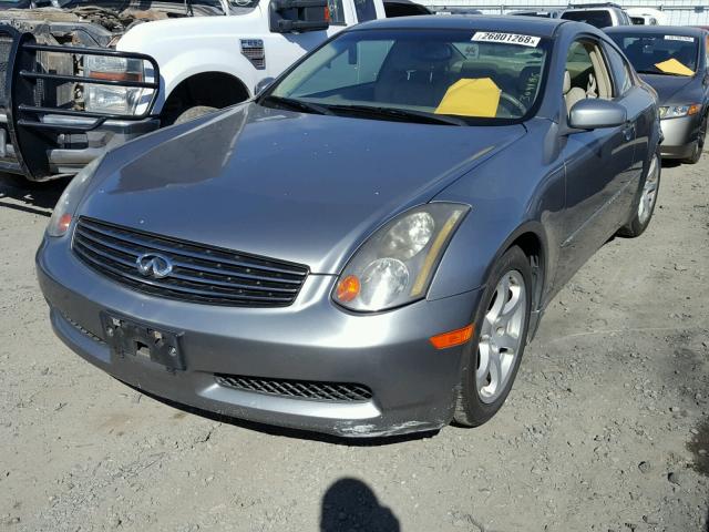 JNKCV54E54M309106 - 2004 INFINITI G35 GRAY photo 2