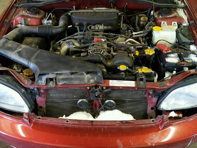 4S3BE625X47208440 - 2004 SUBARU LEGACY L S RED photo 7