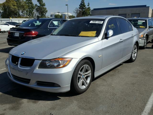 WBAVC53588FZ86403 - 2008 BMW 328 I SULE SILVER photo 2