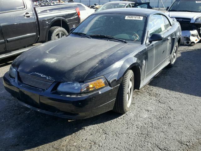 1FAFP40604F185970 - 2004 FORD MUSTANG BLACK photo 2