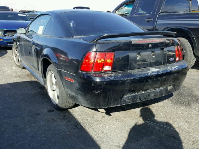 1FAFP40604F185970 - 2004 FORD MUSTANG BLACK photo 3