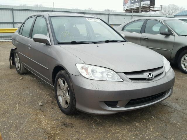 JHMES26764S002439 - 2004 HONDA CIVIC EX GRAY photo 1