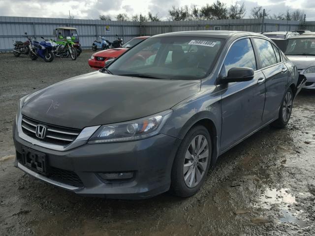 1HGCR2F73EA161660 - 2014 HONDA ACCORD EX GREEN photo 2