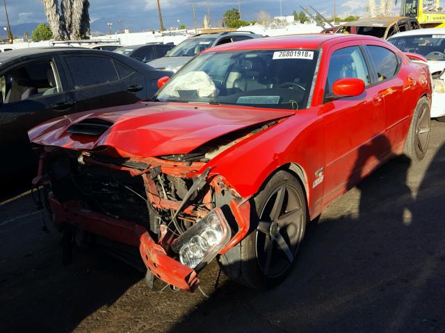 2B3KA73W57H652537 - 2007 DODGE CHARGER SR RED photo 2