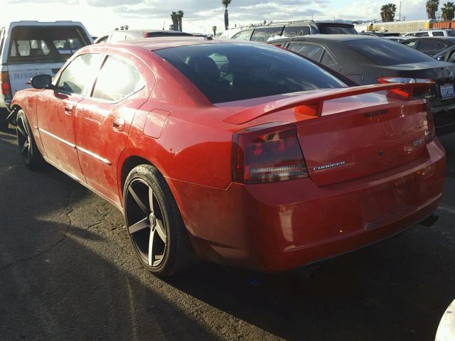 2B3KA73W57H652537 - 2007 DODGE CHARGER SR RED photo 3