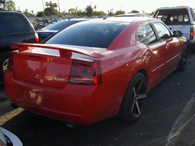 2B3KA73W57H652537 - 2007 DODGE CHARGER SR RED photo 4