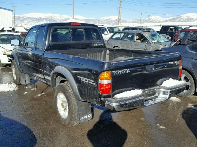 5TEWN72N22Z106336 - 2002 TOYOTA TACOMA XTR BLACK photo 3