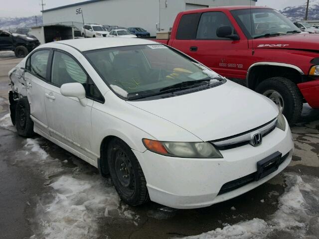 1HGFA16598L056207 - 2008 HONDA CIVIC LX WHITE photo 1