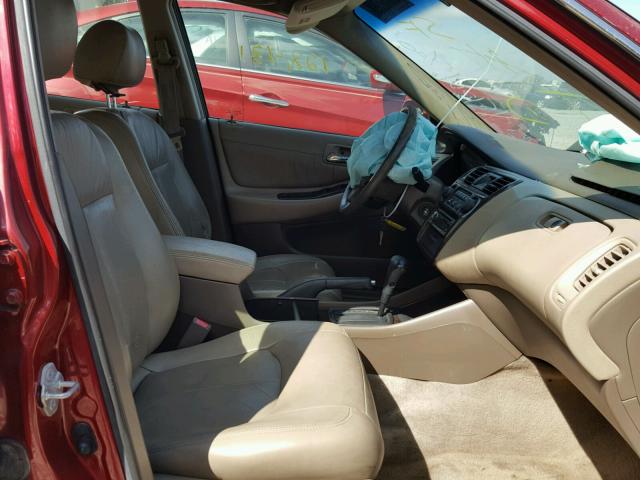 JHMCG567XYC017519 - 2000 HONDA ACCORD SE RED photo 5