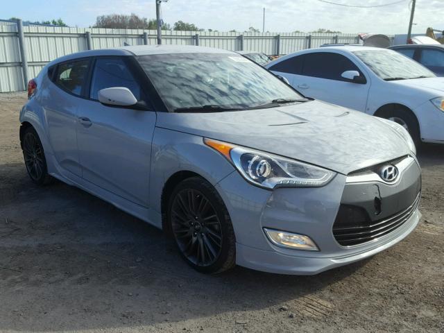 KMHTC6AD2DU155748 - 2013 HYUNDAI VELOSTER B GRAY photo 1