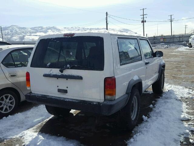 1J4FT27P1YL108731 - 2000 JEEP CHEROKEE S WHITE photo 4