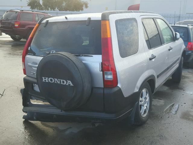 JHLRD78842C049933 - 2002 HONDA CR-V EX SILVER photo 4