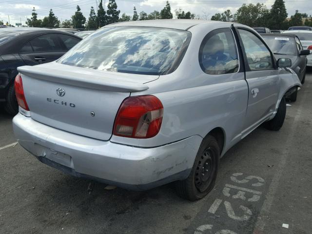 JTDAT123520224537 - 2002 TOYOTA ECHO SILVER photo 4