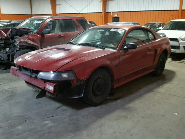 1FAFP4046YF126278 - 2000 FORD MUSTANG RED photo 2