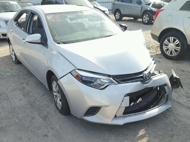 2T1BURHEXFC316604 - 2015 TOYOTA COROLLA L SILVER photo 1