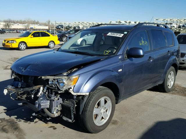 JA4MS31XX7U012260 - 2007 MITSUBISHI OUTLANDER TURQUOISE photo 2