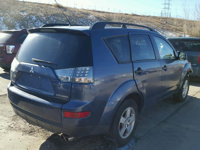 JA4MS31XX7U012260 - 2007 MITSUBISHI OUTLANDER TURQUOISE photo 4