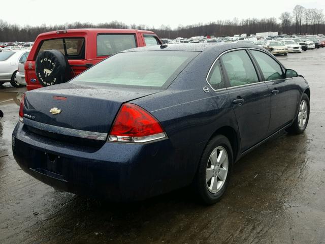 2G1WT58NX81364353 - 2008 CHEVROLET IMPALA LT BLUE photo 4