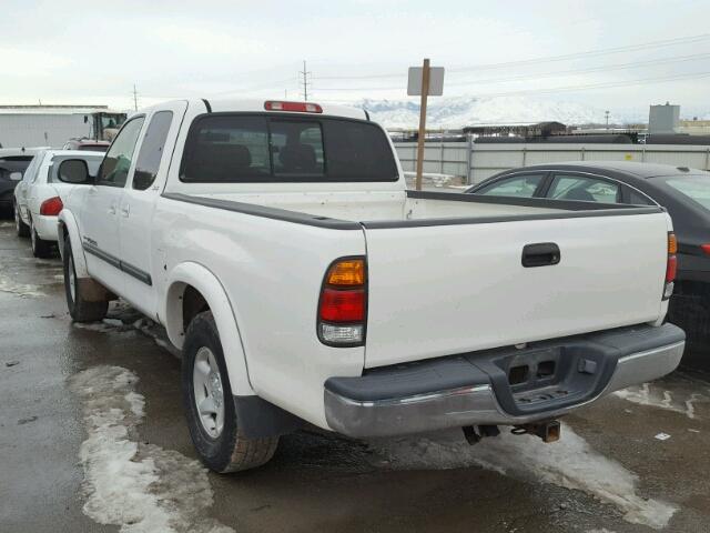 5TBRT34193S388309 - 2003 TOYOTA TUNDRA ACC WHITE photo 3