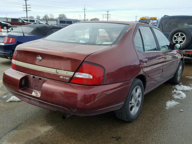 1N4DL01D91C185343 - 2001 NISSAN ALTIMA XE MAROON photo 4